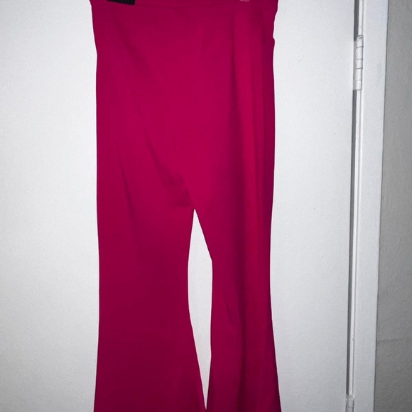 Bright Wide leg Fuchsia pants from Express size 8 new with tags petite - Picture 2 of 6